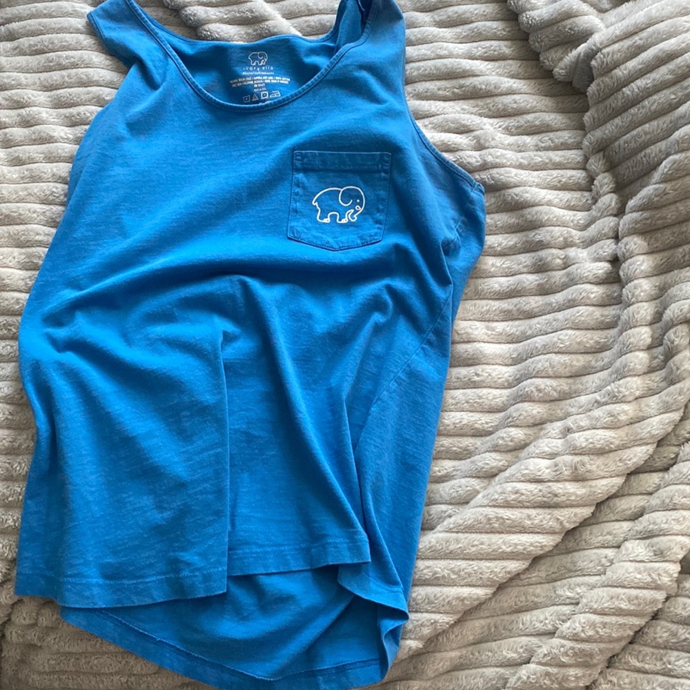 Blue ivory Ella tank